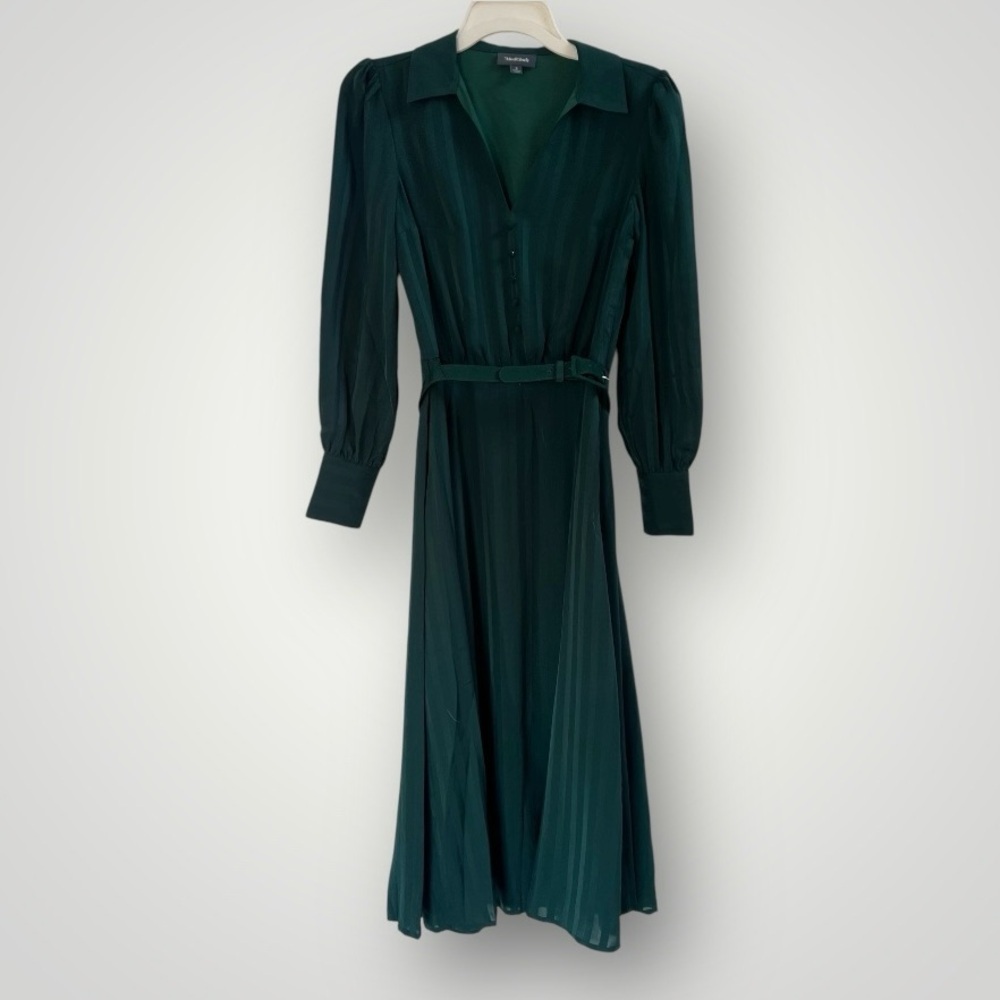 ModCloth Classy Announcement green aline dress - Picture 3 of 10